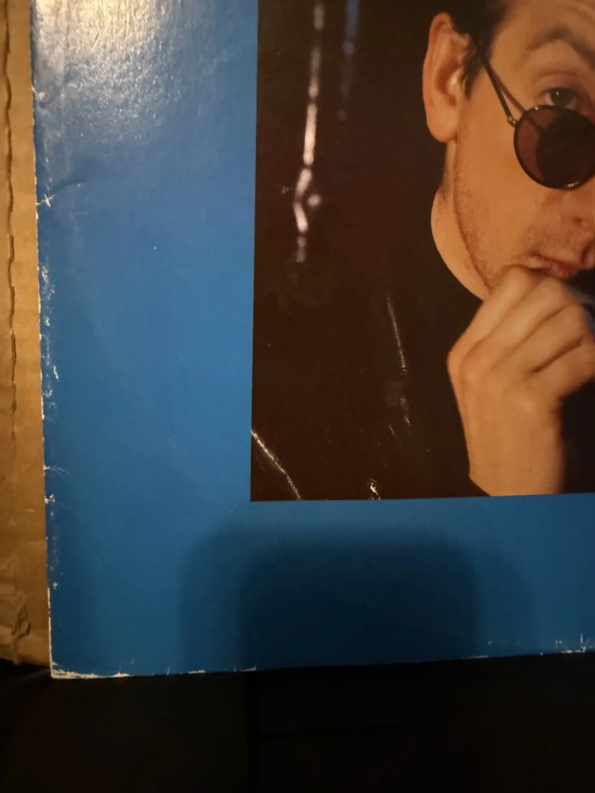 Elvis Costello signed Blue Chair 12" lp, image 5