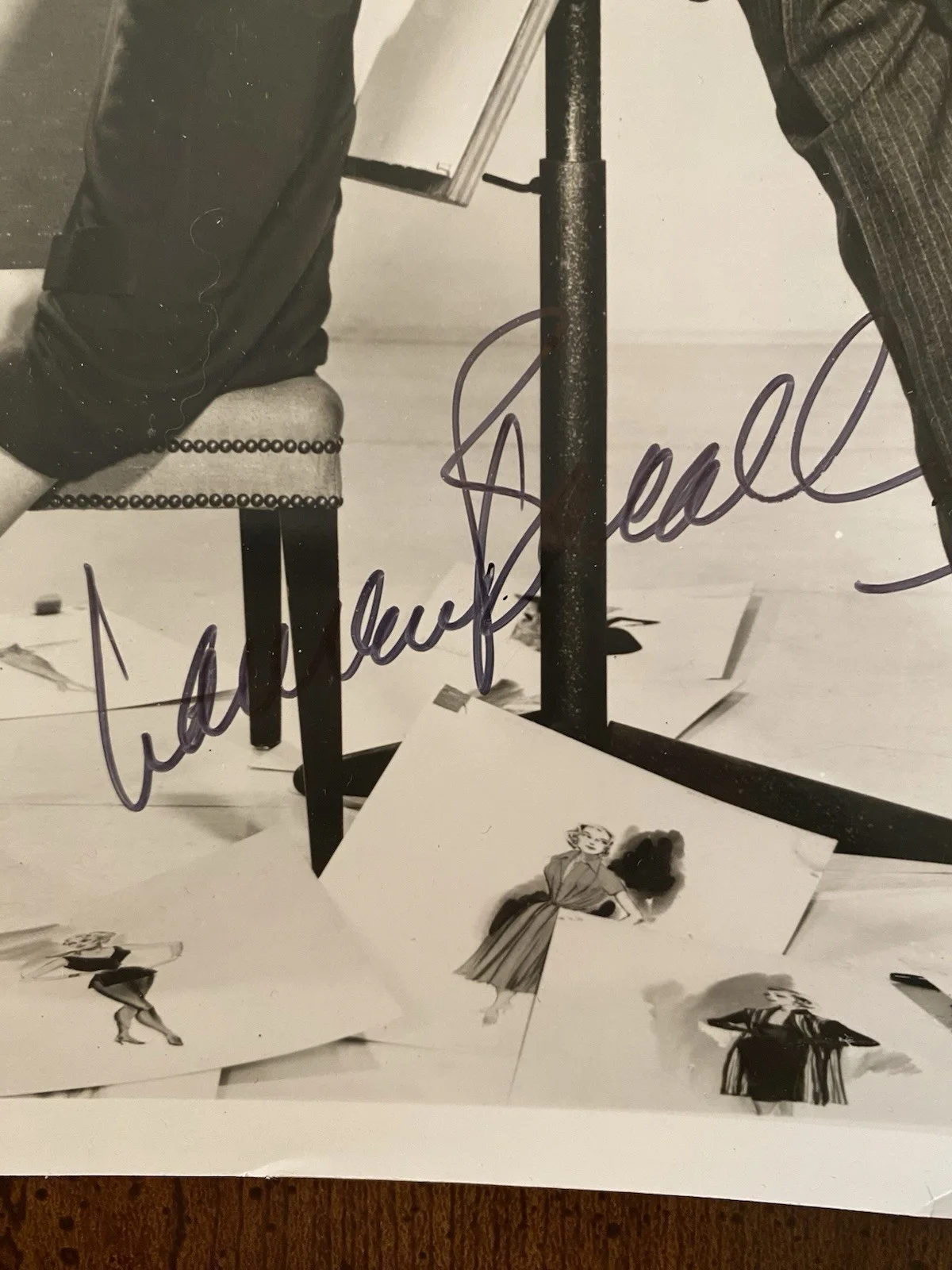 Lauren Bacall — Lauren Bacall Signed Autographed Photo w Gregory Peck With COA Designing Woman, image 2