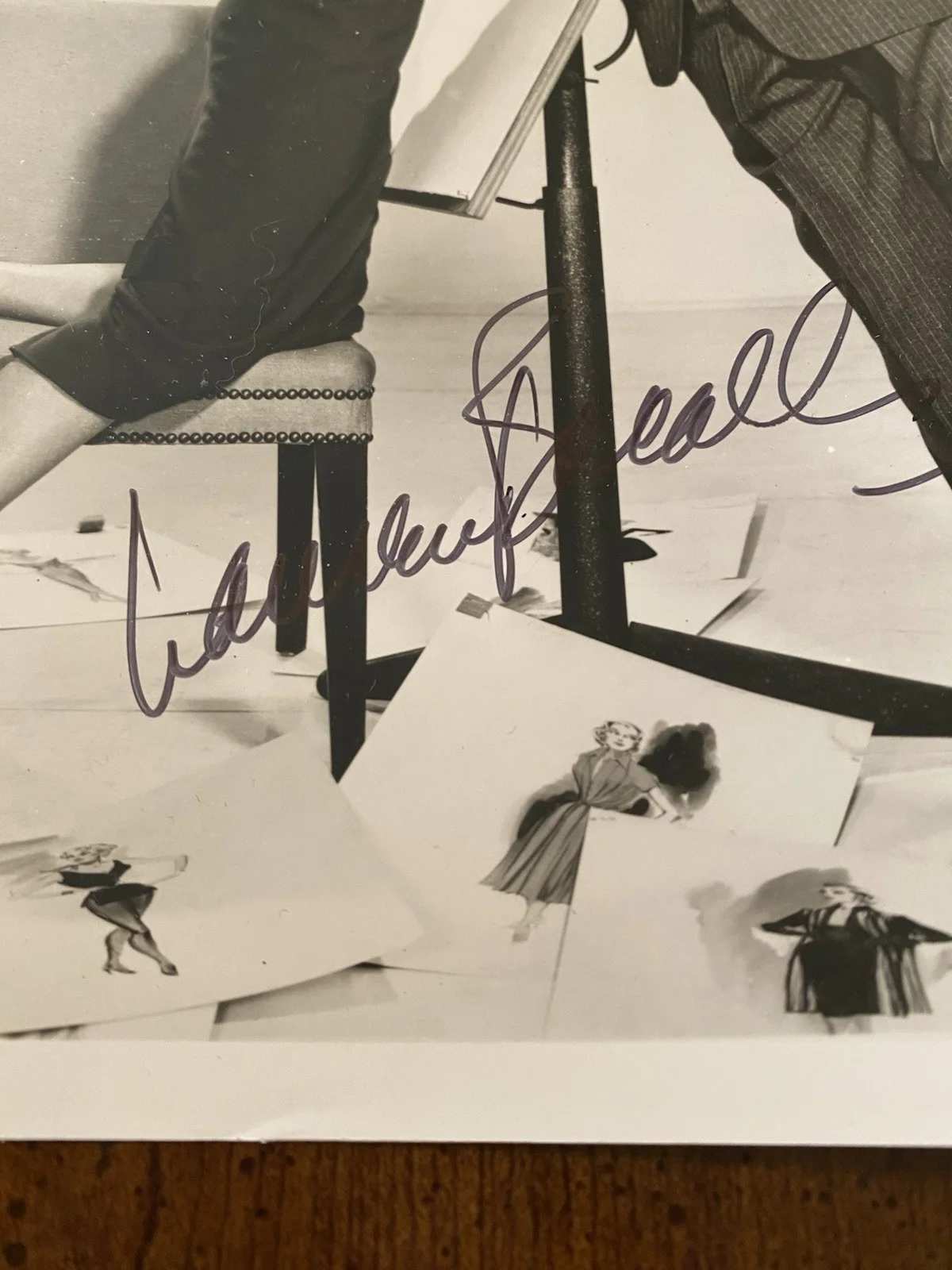 Lauren Bacall — Lauren Bacall Signed Autographed Photo w Gregory Peck With COA Designing Woman, image 3