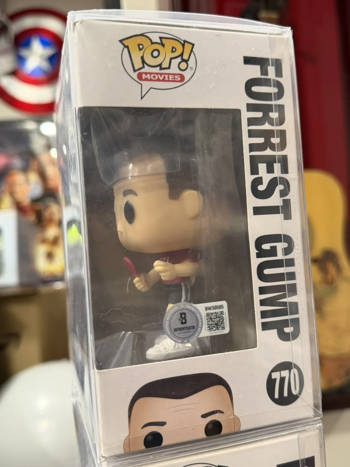 Tom Hanks — Tom Hanks Signed Forrest Gump Funko Pop 770 Autographed Beckett BAS Authentic, image 2