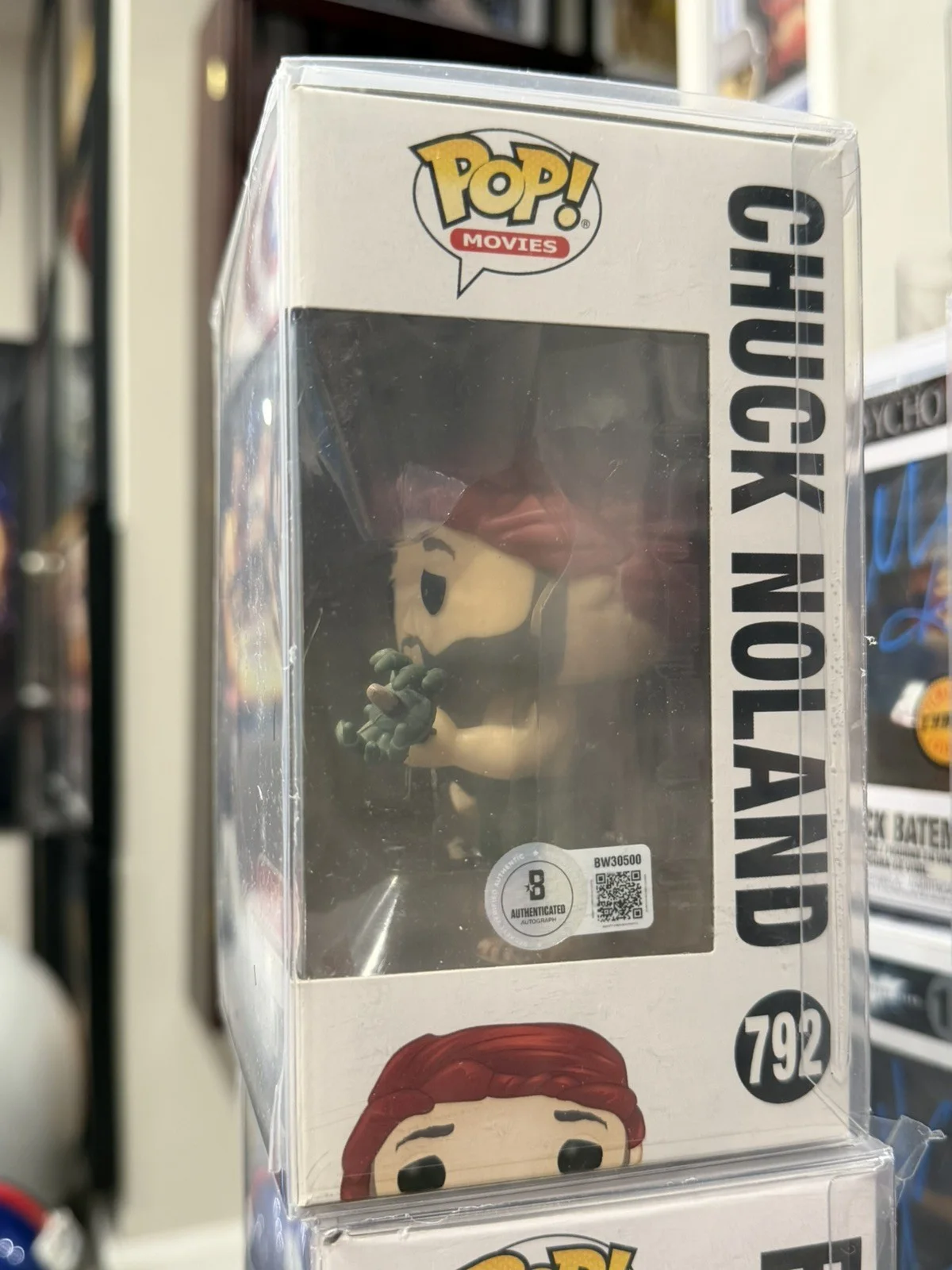 Tom Hanks — Tom Hanks Signed Funko Pop Chuck Noland 792 Cast Away Beckett COA, image 2
