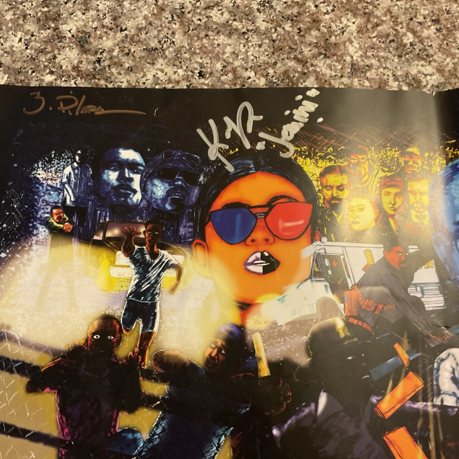 2022 SDCC WONDERCON LUMPIA WITH A VENGEANCE FILM POSTER W/ 8 SIGNATURES #2, изображение 2