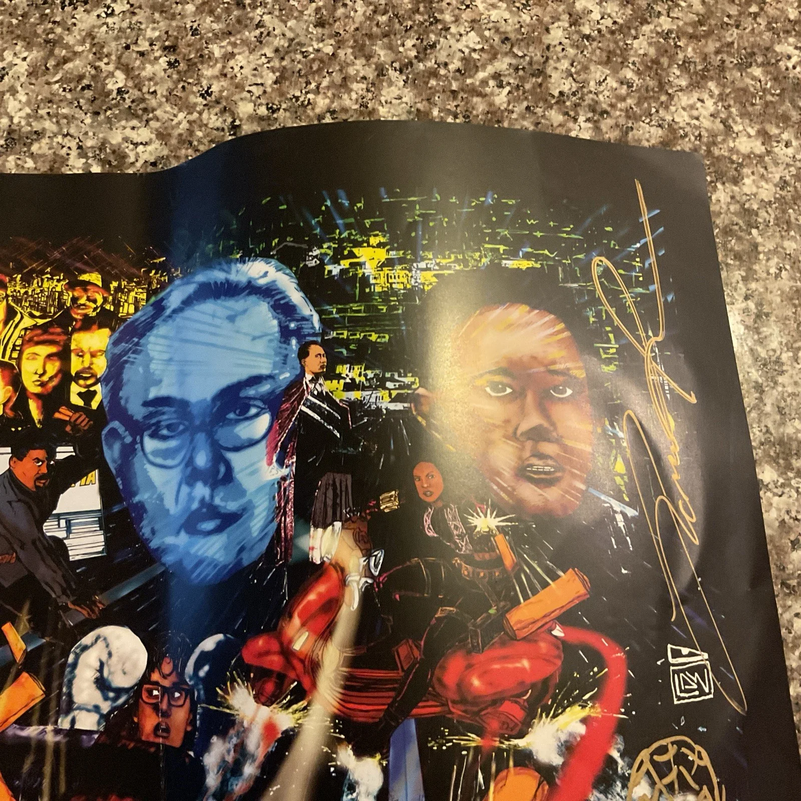 2022 SDCC WONDERCON LUMPIA WITH A VENGEANCE FILM POSTER W/ 8 SIGNATURES #2, изображение 3