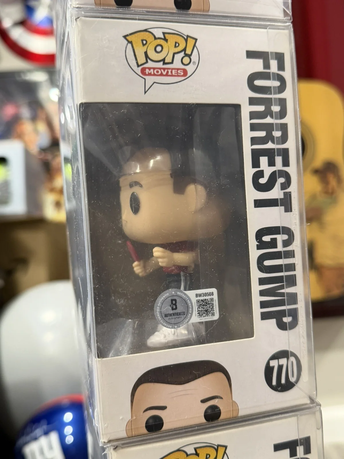 Tom Hanks — Tom Hanks Signed Forrest Gump Funko Pop 770 Autographed Beckett BAS Authentic, image 2