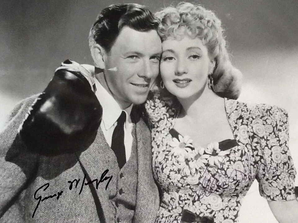 George Murphy SIGNED 8x10 Photo with Ann Sothern 40s Movie TV Actor Senator, изображение 2