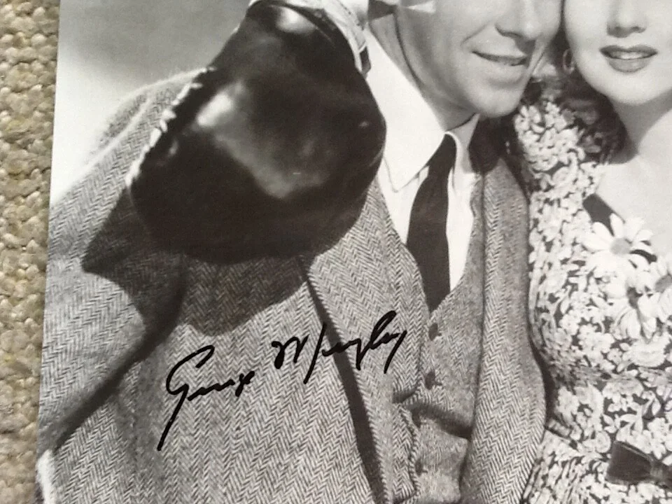 George Murphy SIGNED 8x10 Photo with Ann Sothern 40s Movie TV Actor Senator, изображение 3