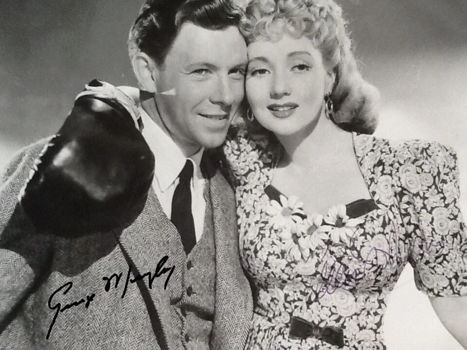 George Murphy SIGNED 8x10 Photo with Ann Sothern 40s Movie TV Actor Senator, изображение 5