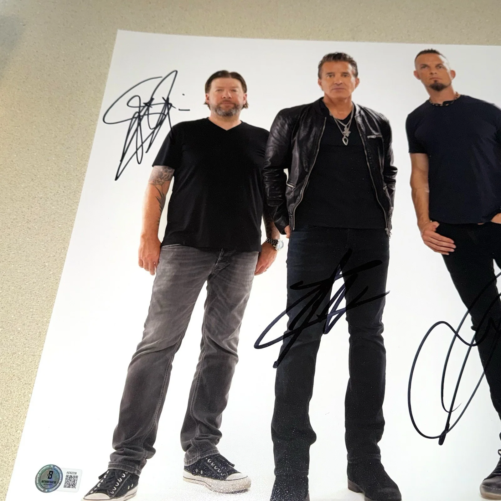 CREED GROUP signed autographed 16X20 PHOTO SCOTT STAPP MARK BRIAN BECKETT COA, изображение 3