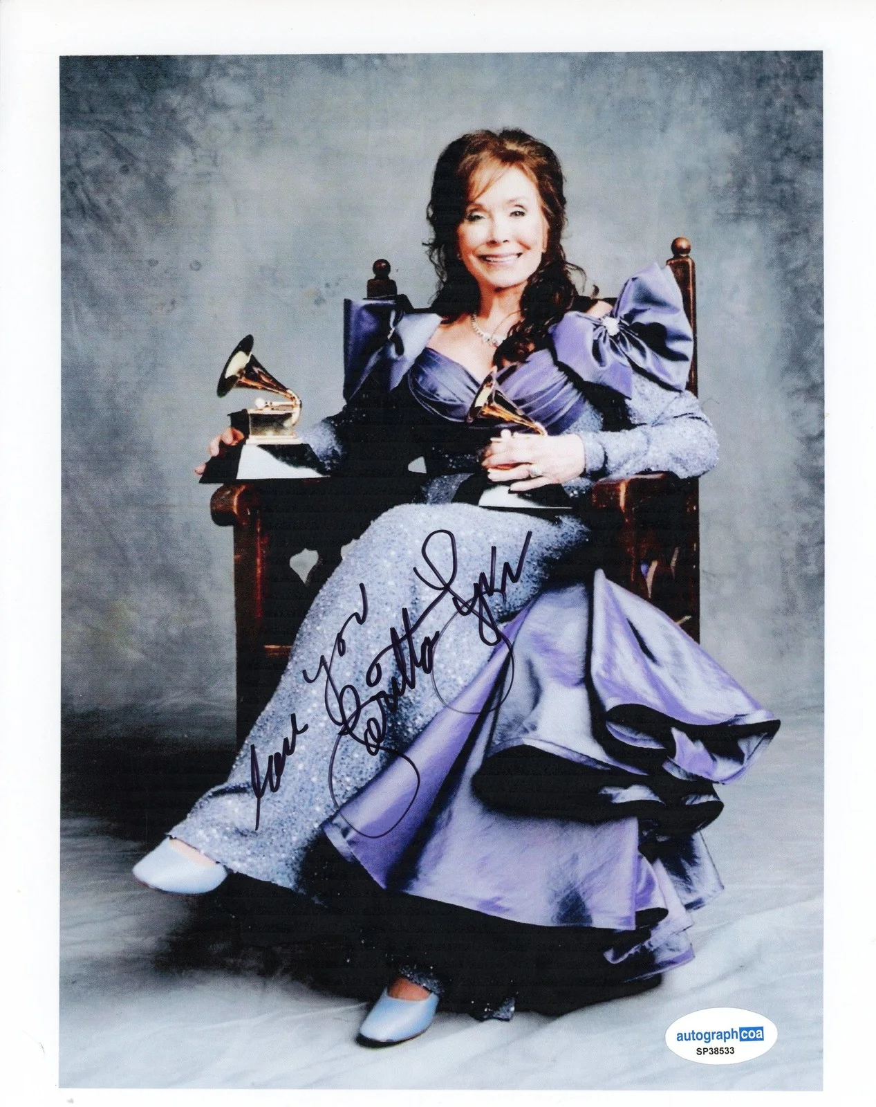 Loretta Lynn — Loretta Lynn "Coal Miner's Daughter" Singer AUTOGRAPH Signed 8x10 Photo ACOA, image 2
