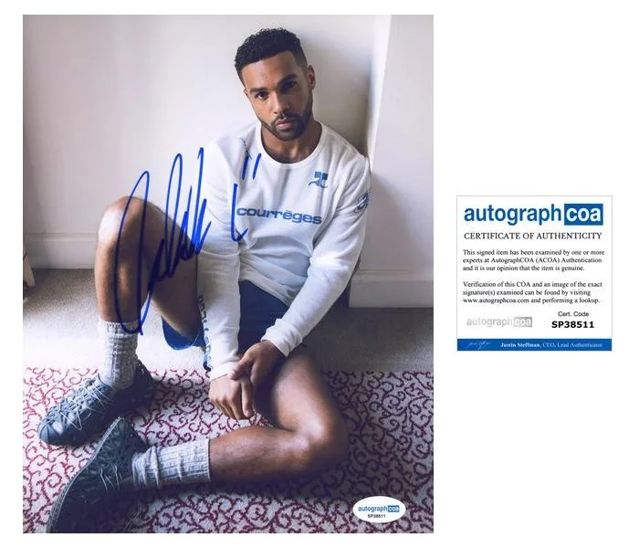 Lucien Laviscount — Lucien Laviscount "Emily in Paris" AUTOGRAPH Signed 8x10 Photo B ACOA