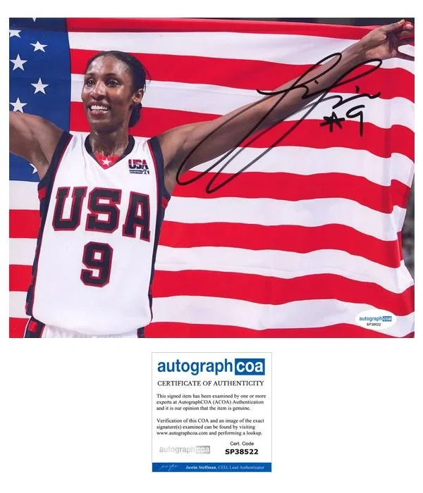 Lisa Leslie — Lisa Leslie AUTOGRAPH Signed USA Basketball Gold Medal Sparks 8x10 Photo ACOA