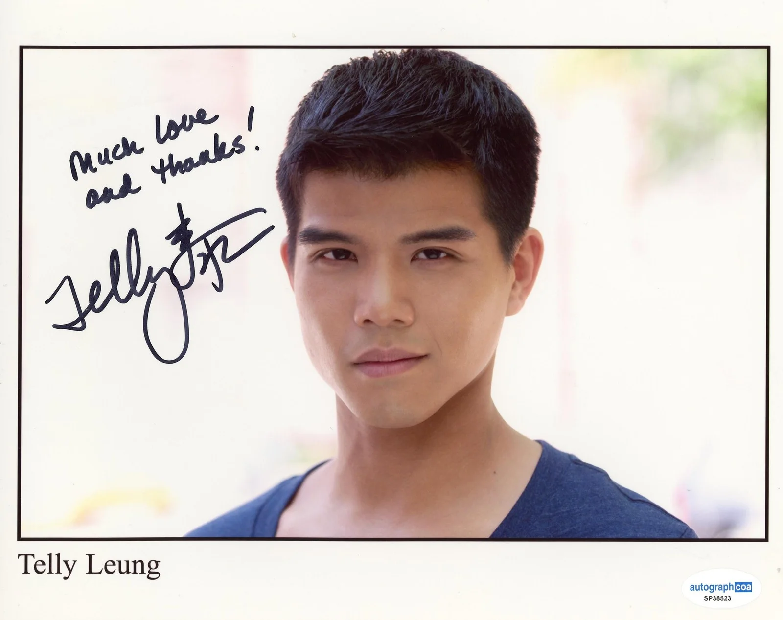 Telly Leung — Telly Leung "Glee" AUTOGRAPH Signed Autographed 8x10 Photo ACOA, изображение 2