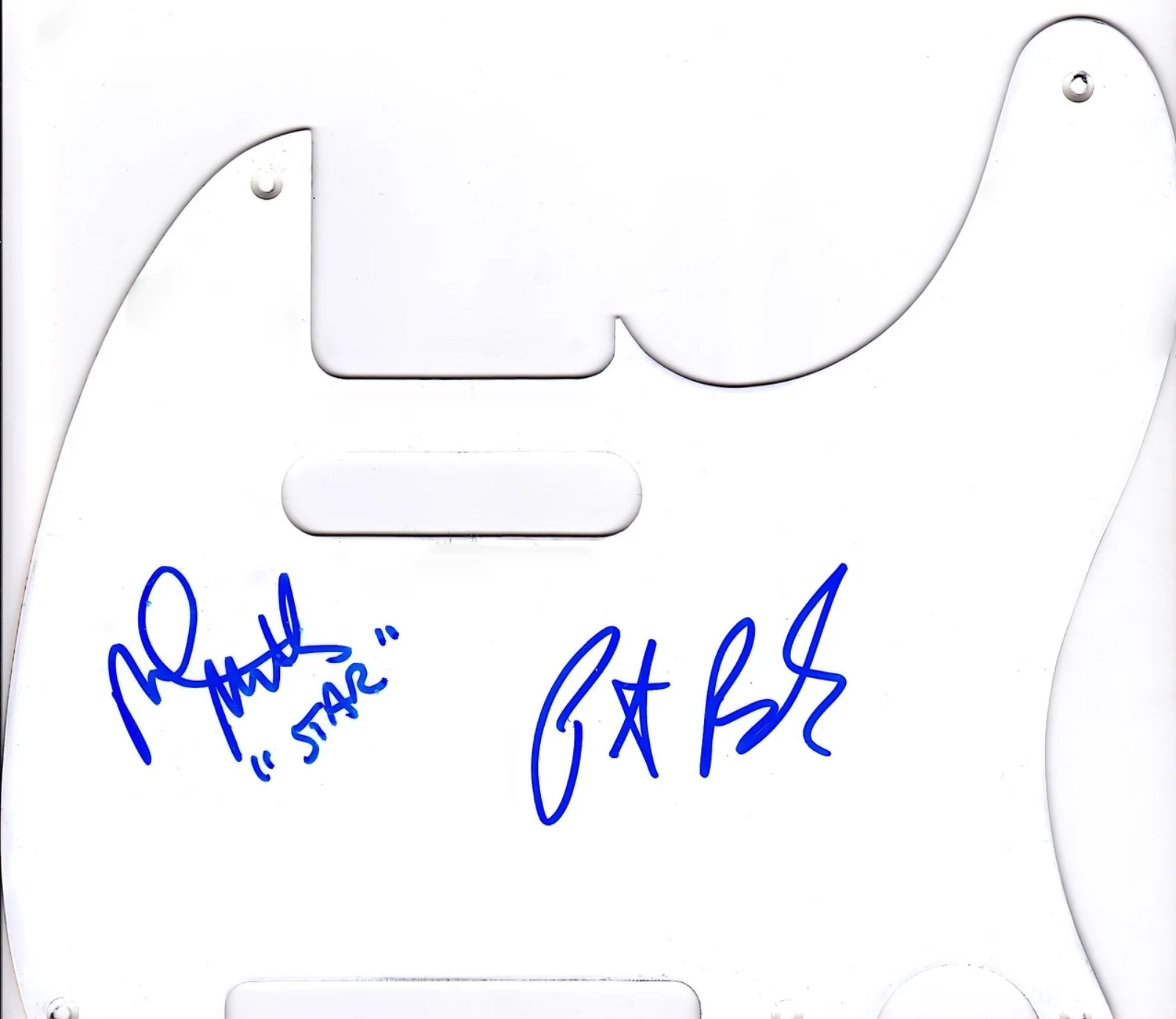 R.E.M. BAND HAND SIGNED AUTOGRAPHED ELECTRIC GUITAR BY 2! WITH PROOF + C.O.A., image 2