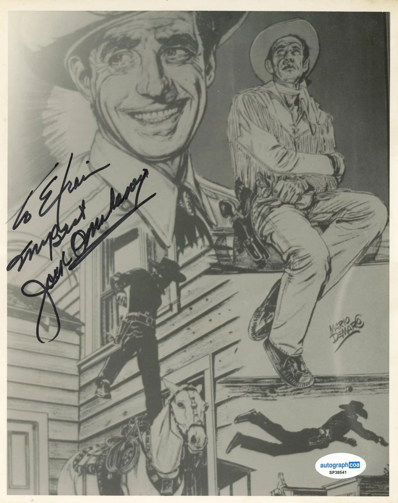 Jock Mahoney — Jock Mahoney "The Range Rider" AUTOGRAPH Signed Autographed 8x10 Photo ACOA, image 2