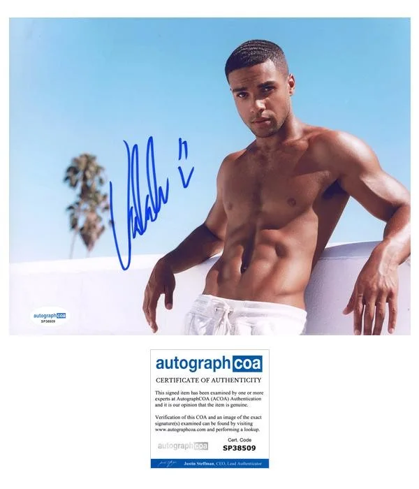 Lucien Laviscount — Lucien Laviscount "Emily in Paris" AUTOGRAPH Signed Shirtless 8x10 Photo C ACOA