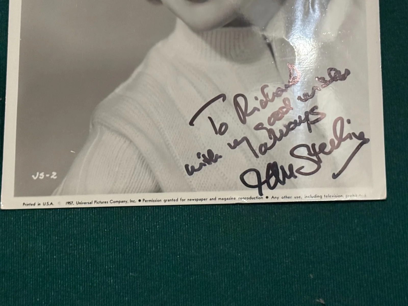 Jan Sterling SIGNED Photo Movie Actress, изображение 2