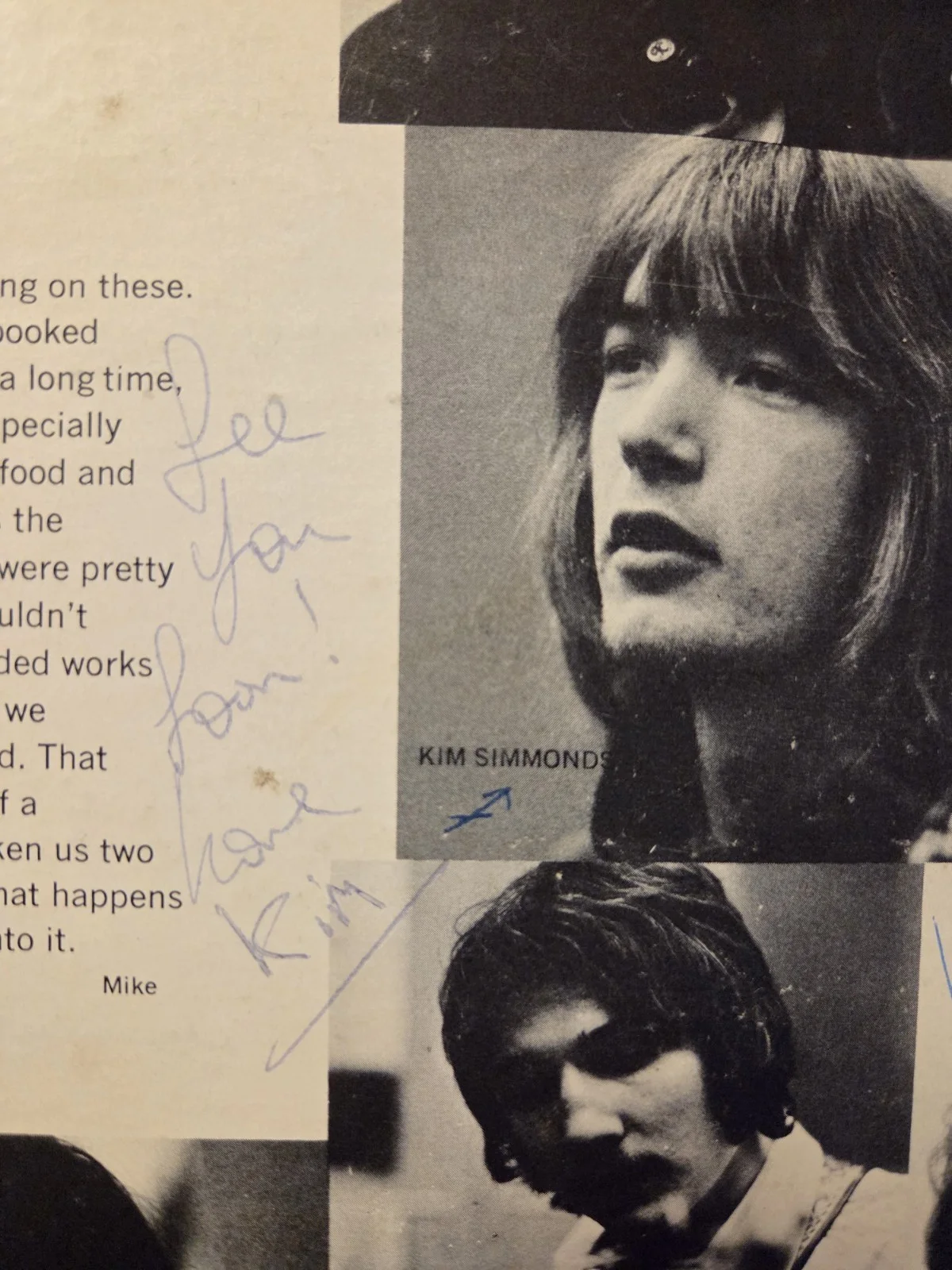 SIGNED Savoy Brown Blue Matter Record. KIM SIMMONS ROGER EARL DIRTY DAVE, изображение 3