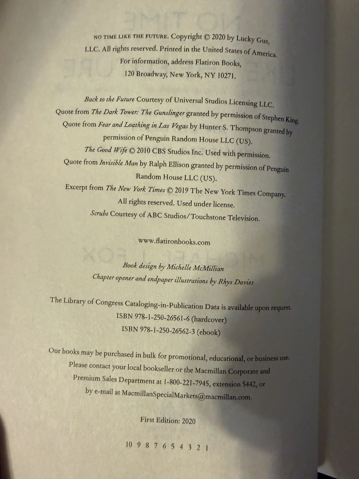 Michael J Fox signed No Time Like the Future (first edition) book, image 3