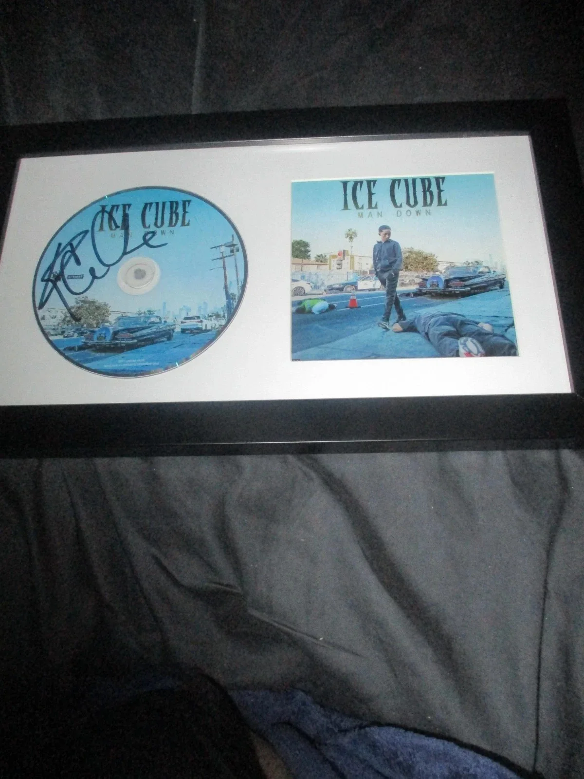 ICE CUBE (NWA) AUTHENTIC AUTOGRAPHED/SIGNED MAN DOWN CD, изображение 3