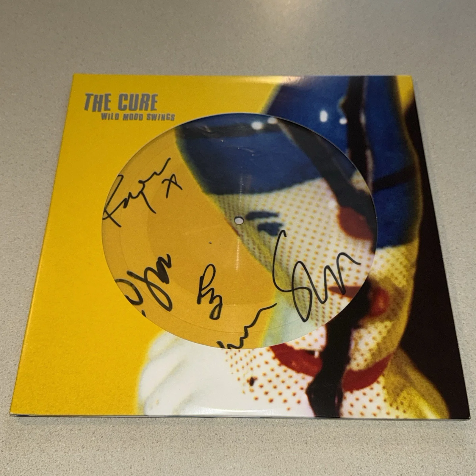 THE CURE GROUP signed autographed WILD MOOD SWINGS VINYL ROBERT SMITH +4 BECKETT, изображение 3
