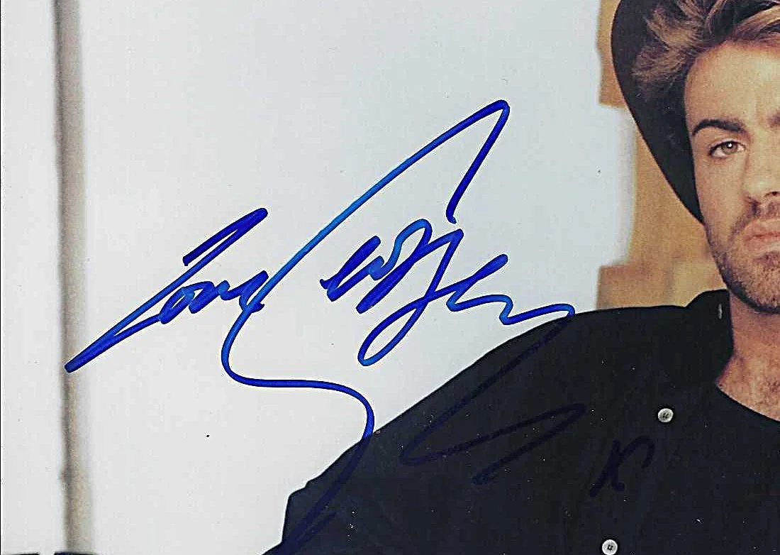 GEORGE MICHAEL — GEORGE MICHAEL HAND SIGNED PHOTO 8x10 SINGER SONGWRITER FAITH - FREEDOM -COA, изображение 2