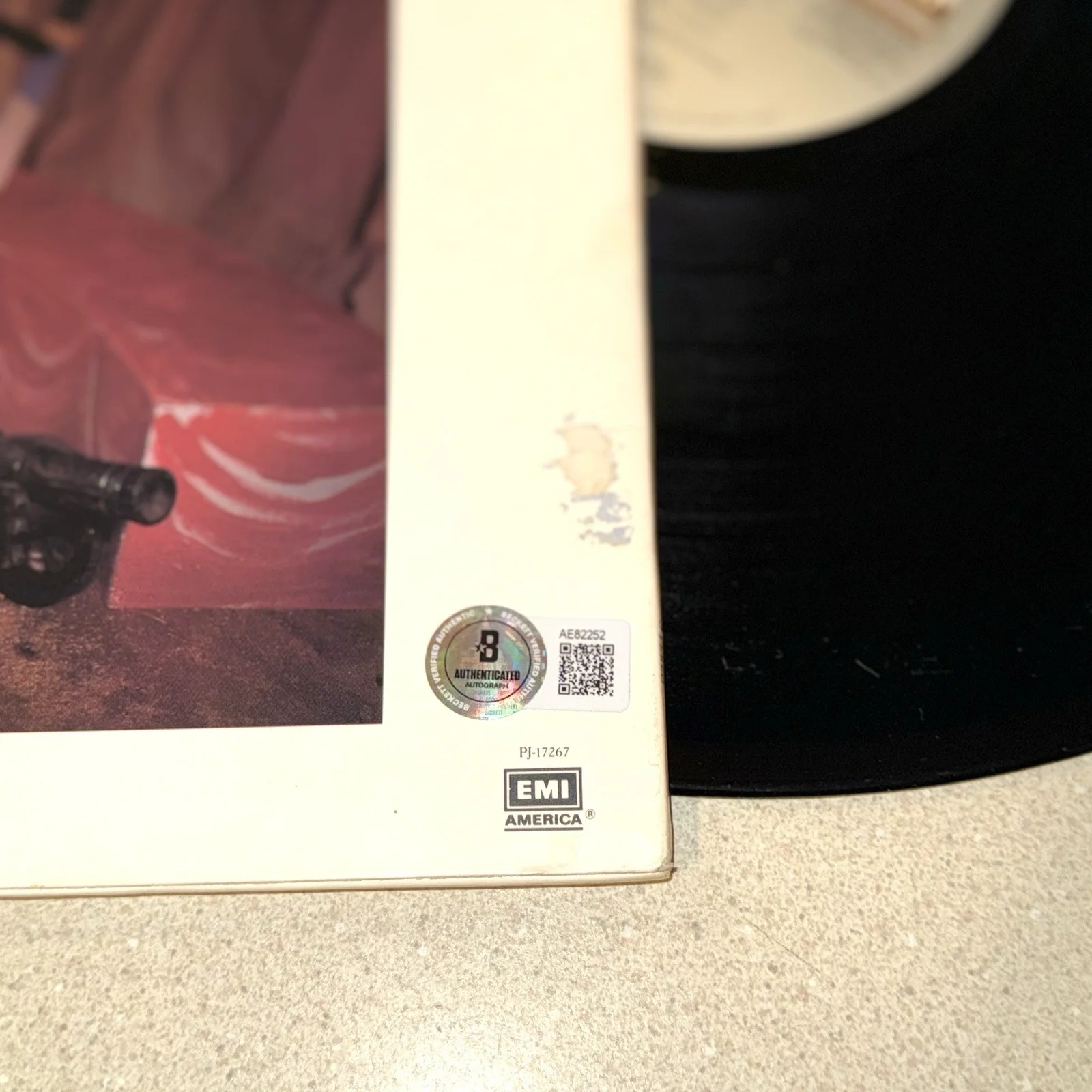 SINGER DAVID BOWIE signed autographed NEVER LET ME DOWN VINYL BECKETT BAS COA, image 4