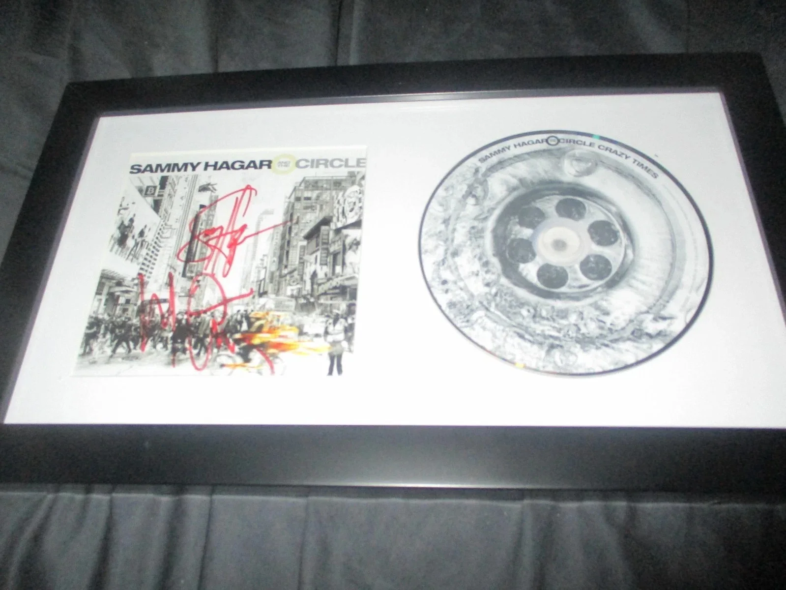 SAMMY HAGAR & THE CIRCLE (VAN HALEN) AUTHENTIC AUTOGRAPHED/SIGNED CD COVER, image 2
