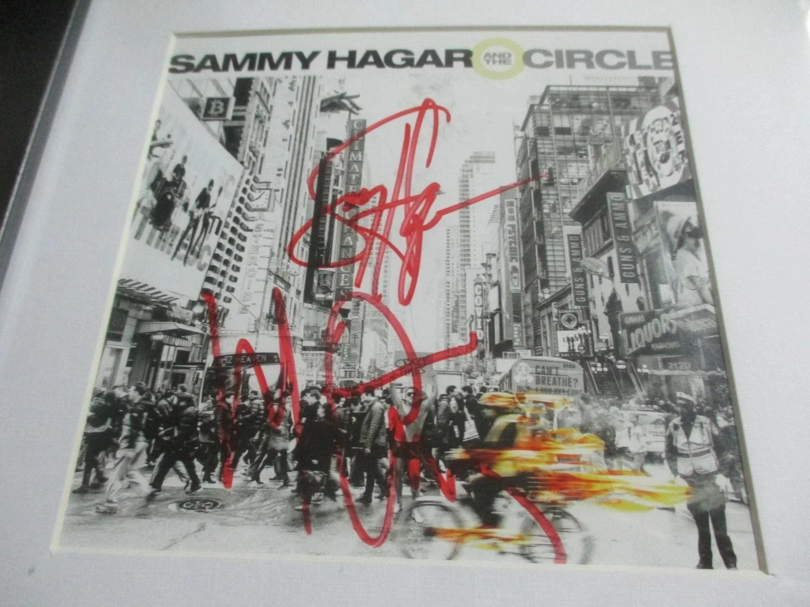 SAMMY HAGAR & THE CIRCLE (VAN HALEN) AUTHENTIC AUTOGRAPHED/SIGNED CD COVER, image 4