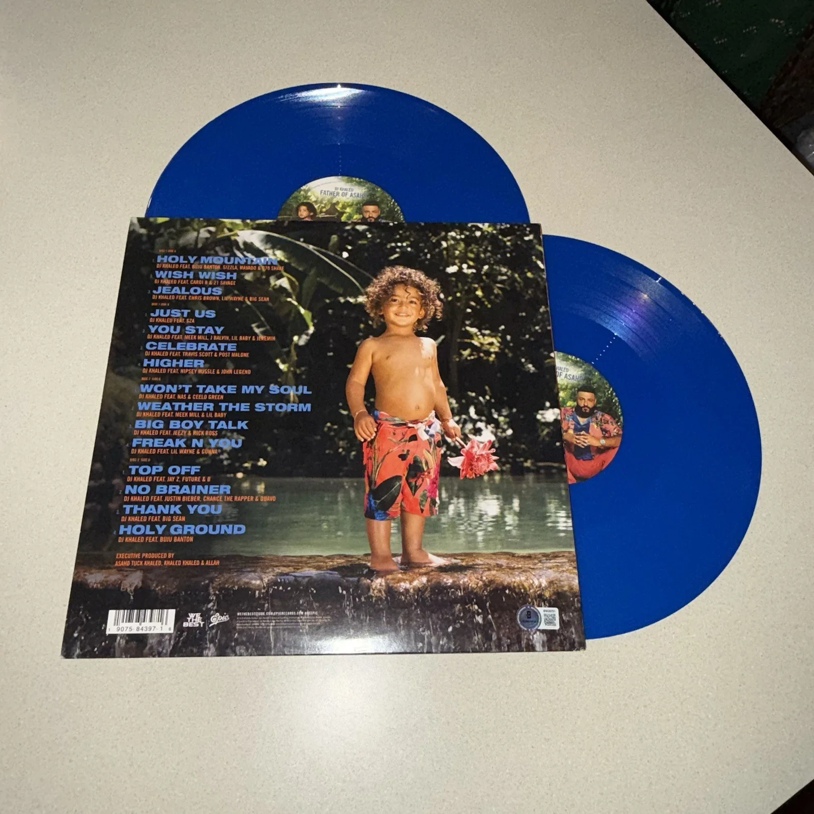 RAPPER DJ KHALED signed autographed FATHER OF ASAHD VINYL BECKETT BAS COA, image 3