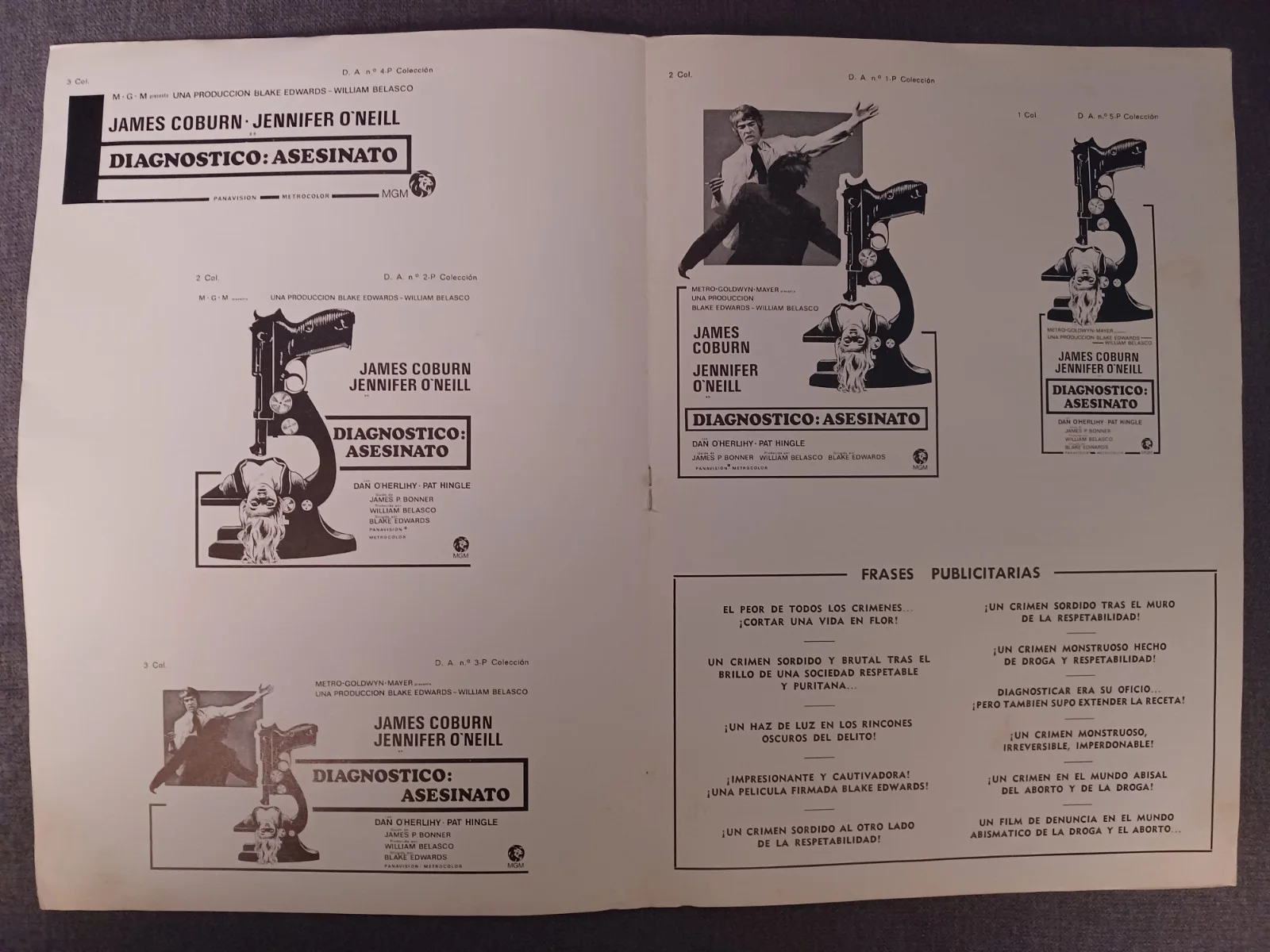 DIAGNOSTICO ASESINATO (1) / ORIGINAL SPANISH PRESS SHEET / JENNIFER O'NEILL, изображение 3
