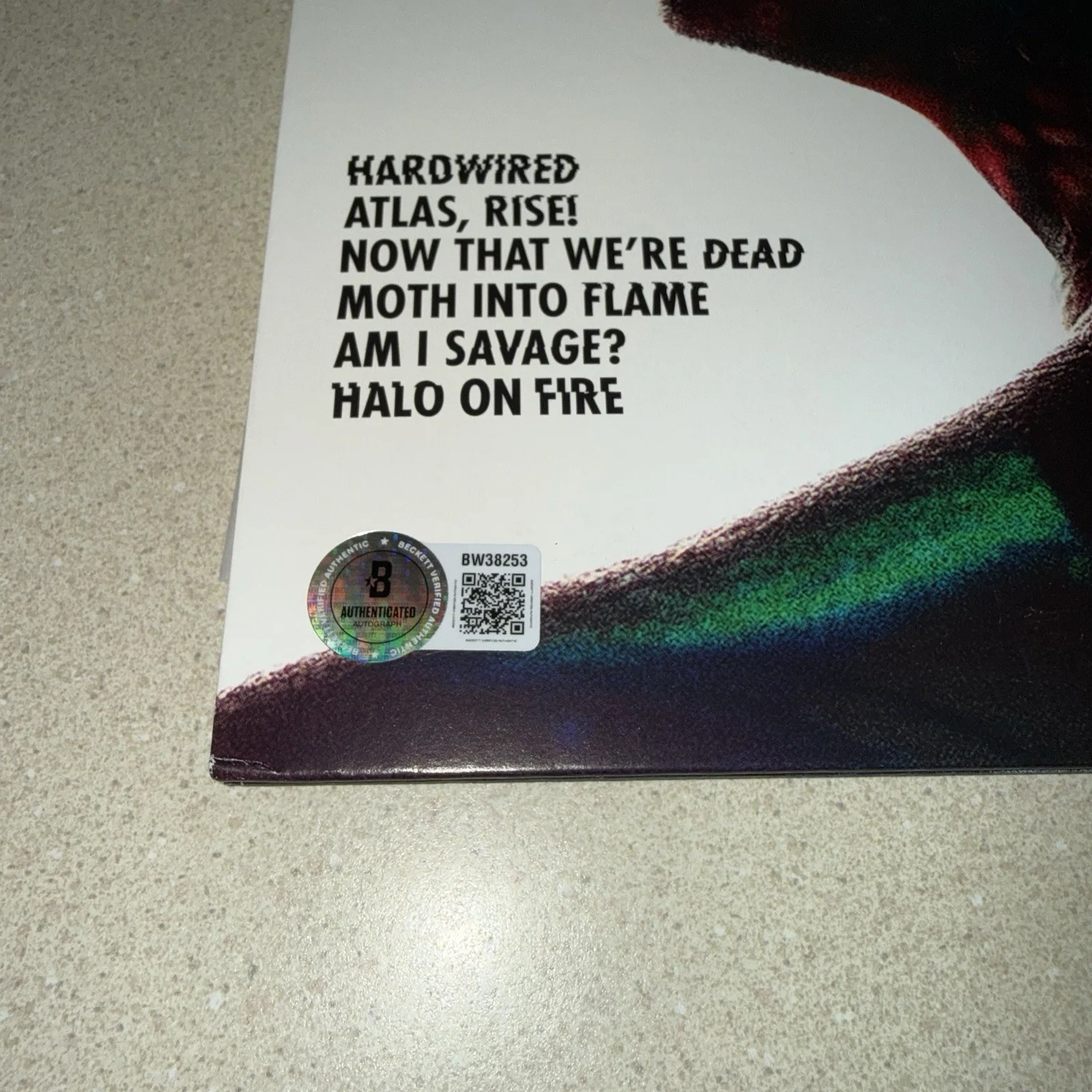 ROBERT TRUJILLO METALLICA signed autographed HARDWIRED VINYL ALBUM BECKETT COA, image 3