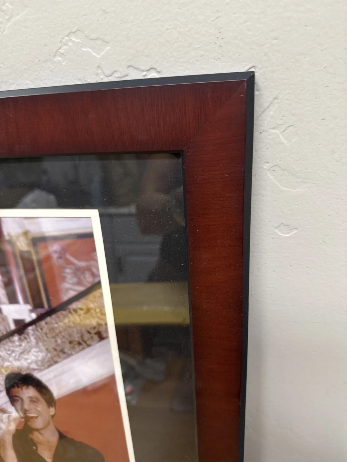 AL PACINO — AL PACINO Signed SCARFACE Smoking Cigar 11x14 PHOTO w/COA Mat & Frame, изображение 2