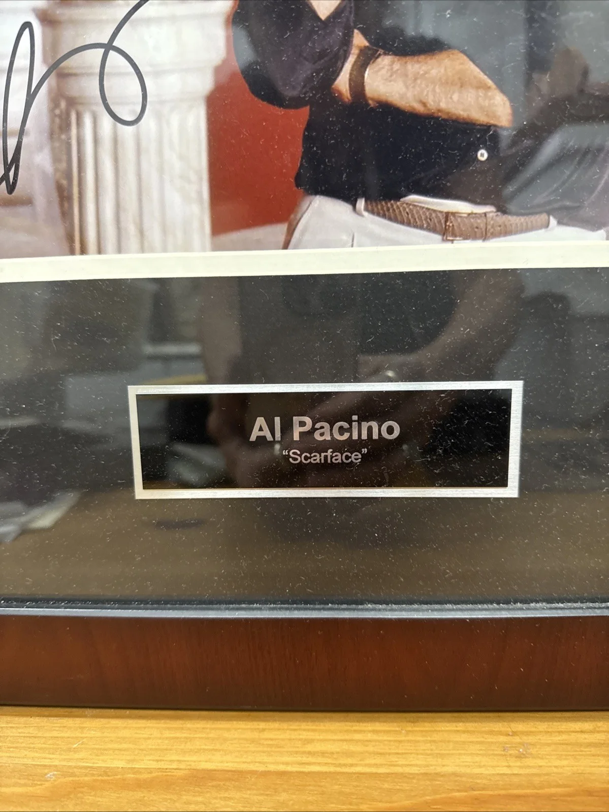 AL PACINO — AL PACINO Signed SCARFACE Smoking Cigar 11x14 PHOTO w/COA Mat & Frame, изображение 4