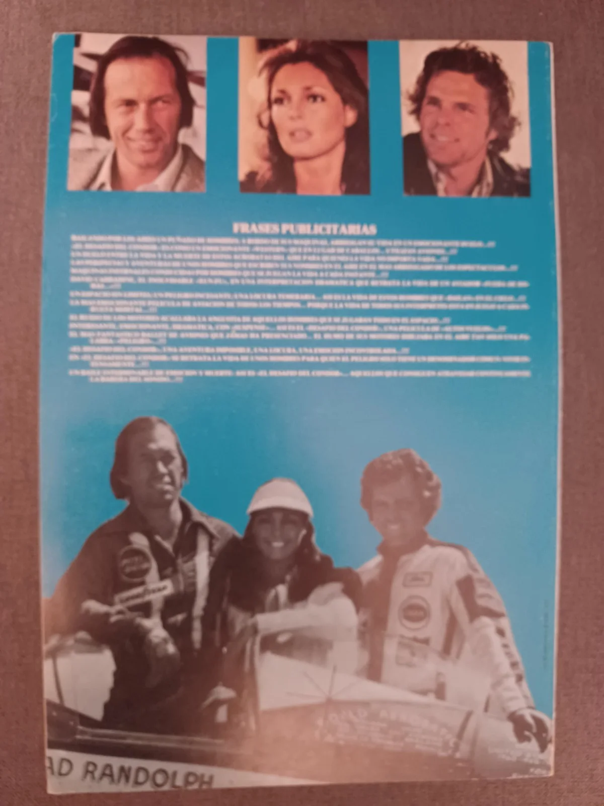 EL DESAFIO DEL CONDOR (1) / ORIGINAL SPANISH PRESS SHEET / JENNIFER O'NEILL, изображение 3