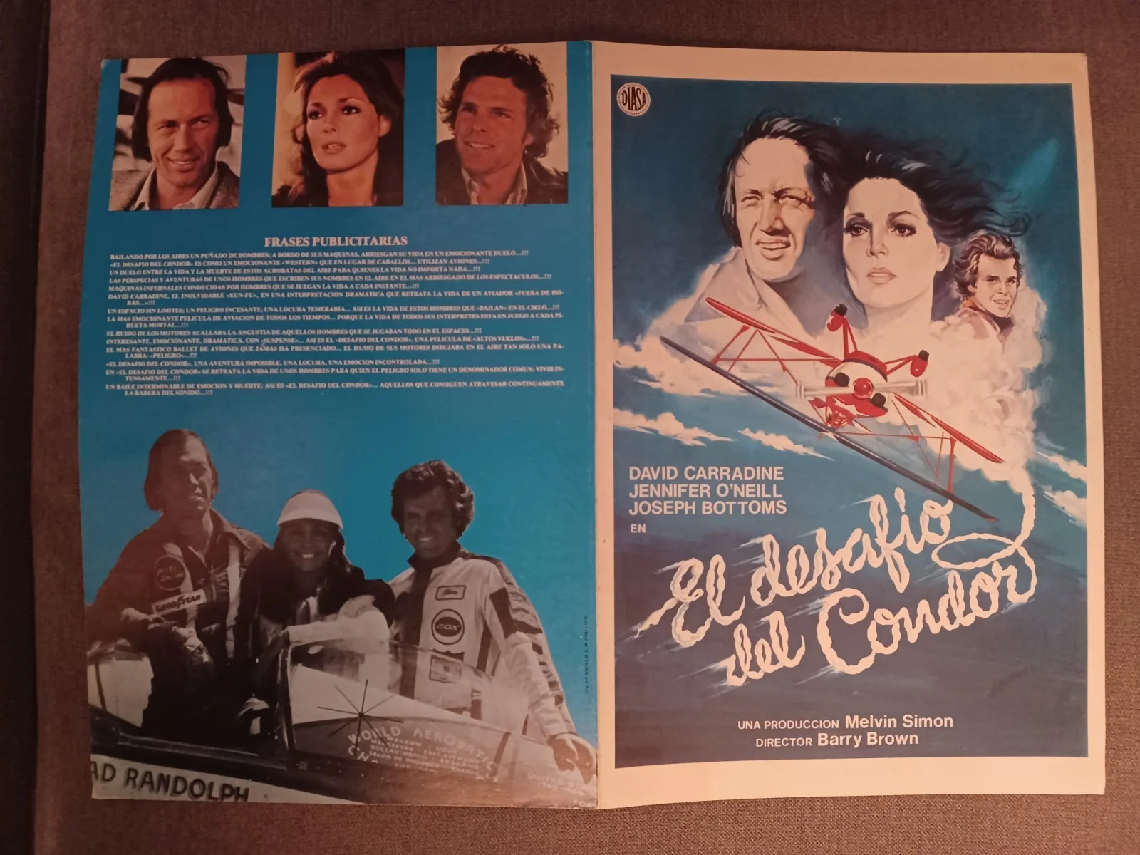 EL DESAFIO DEL CONDOR (1) / ORIGINAL SPANISH PRESS SHEET / JENNIFER O'NEILL, изображение 4