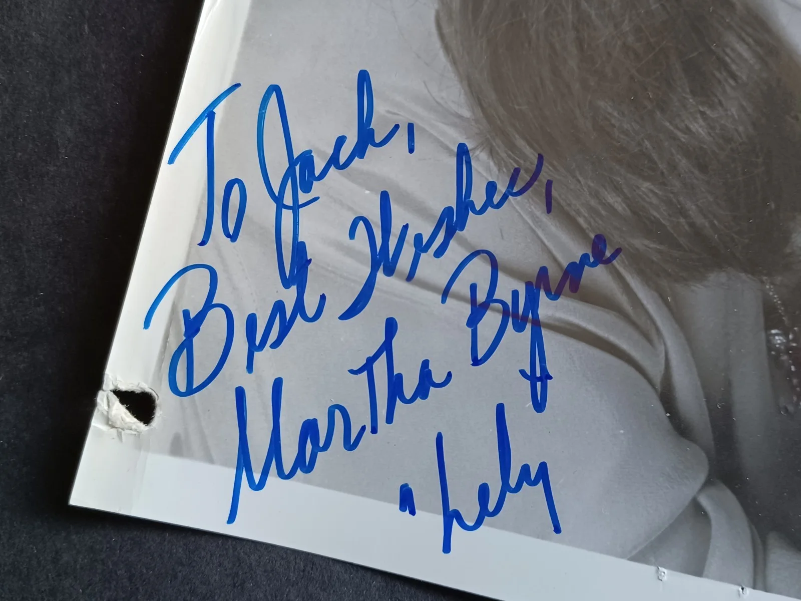 Martha Byrne Signed 7.75" x 10" Photo - As the World Turns, image 2