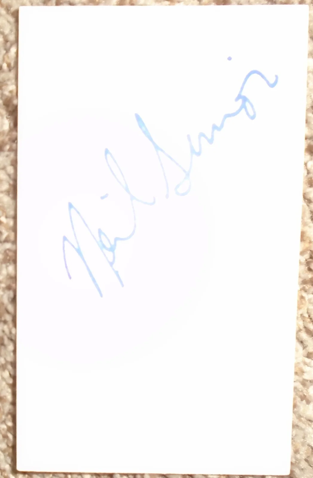 Neil Simon — Screenwriter Playwright Neil Simon, SIGNED 3x5 Card, image 2