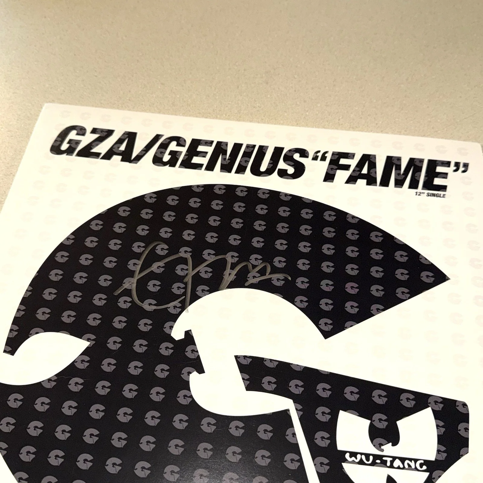 GZA GENIUS WU-TANG CLAN signed autographed "FAME" THE VINYL BECKETT BAS COA, изображение 2