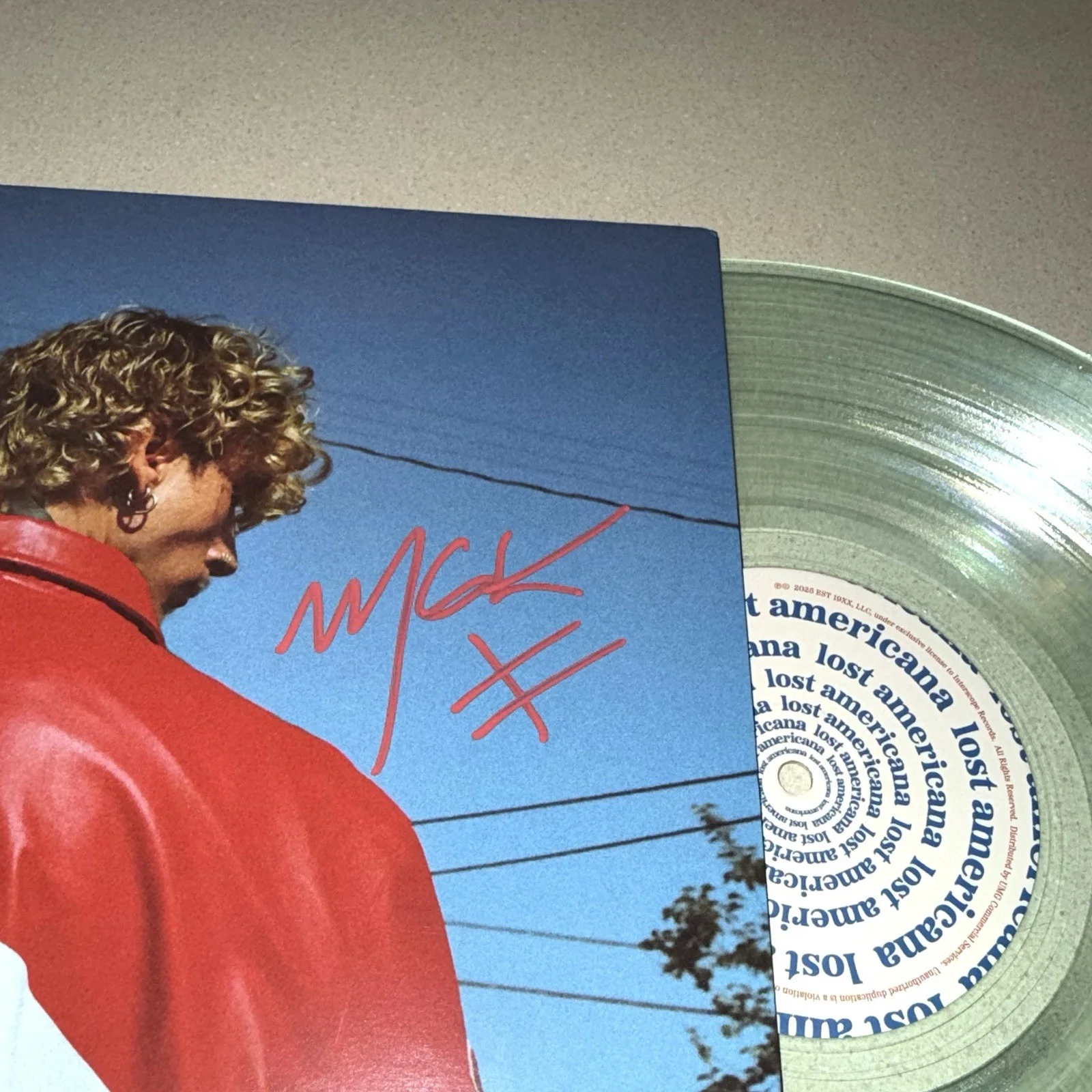 MGK MACHINE GUN KELLY signed autographed LOST AMERICANA VINYL ALBUM BECKETT COA, изображение 2