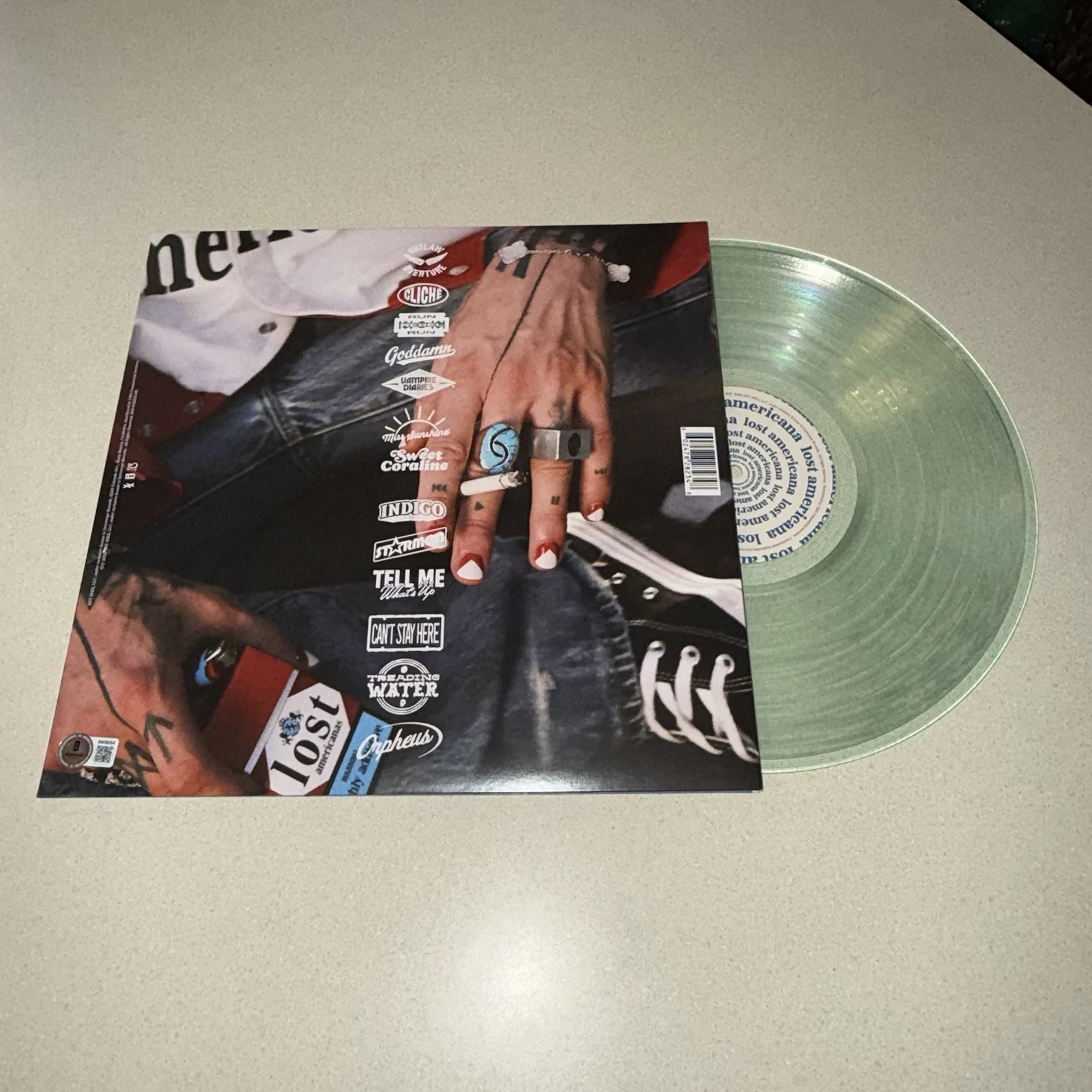 MGK MACHINE GUN KELLY signed autographed LOST AMERICANA VINYL ALBUM BECKETT COA, изображение 3