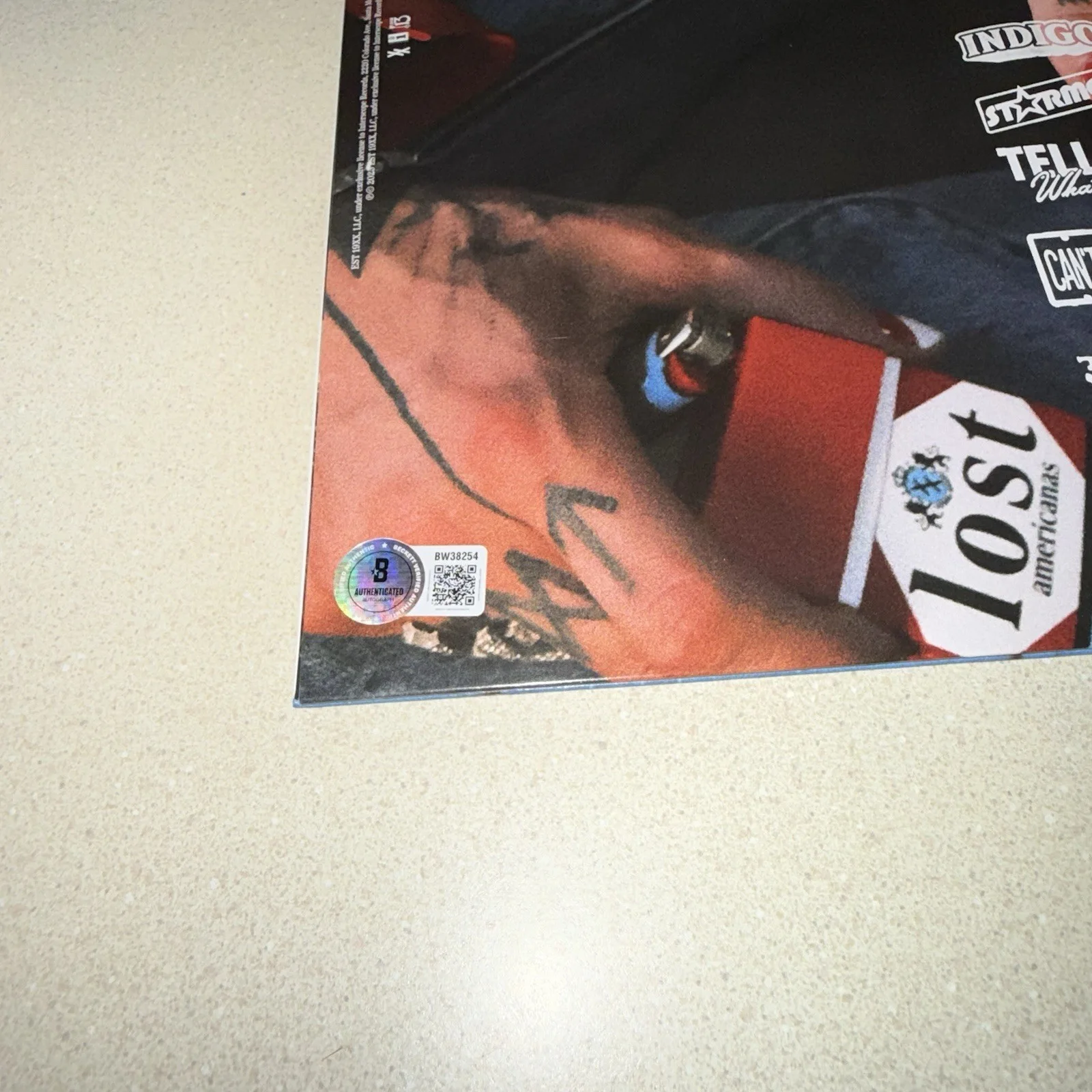 MGK MACHINE GUN KELLY signed autographed LOST AMERICANA VINYL ALBUM BECKETT COA, изображение 4