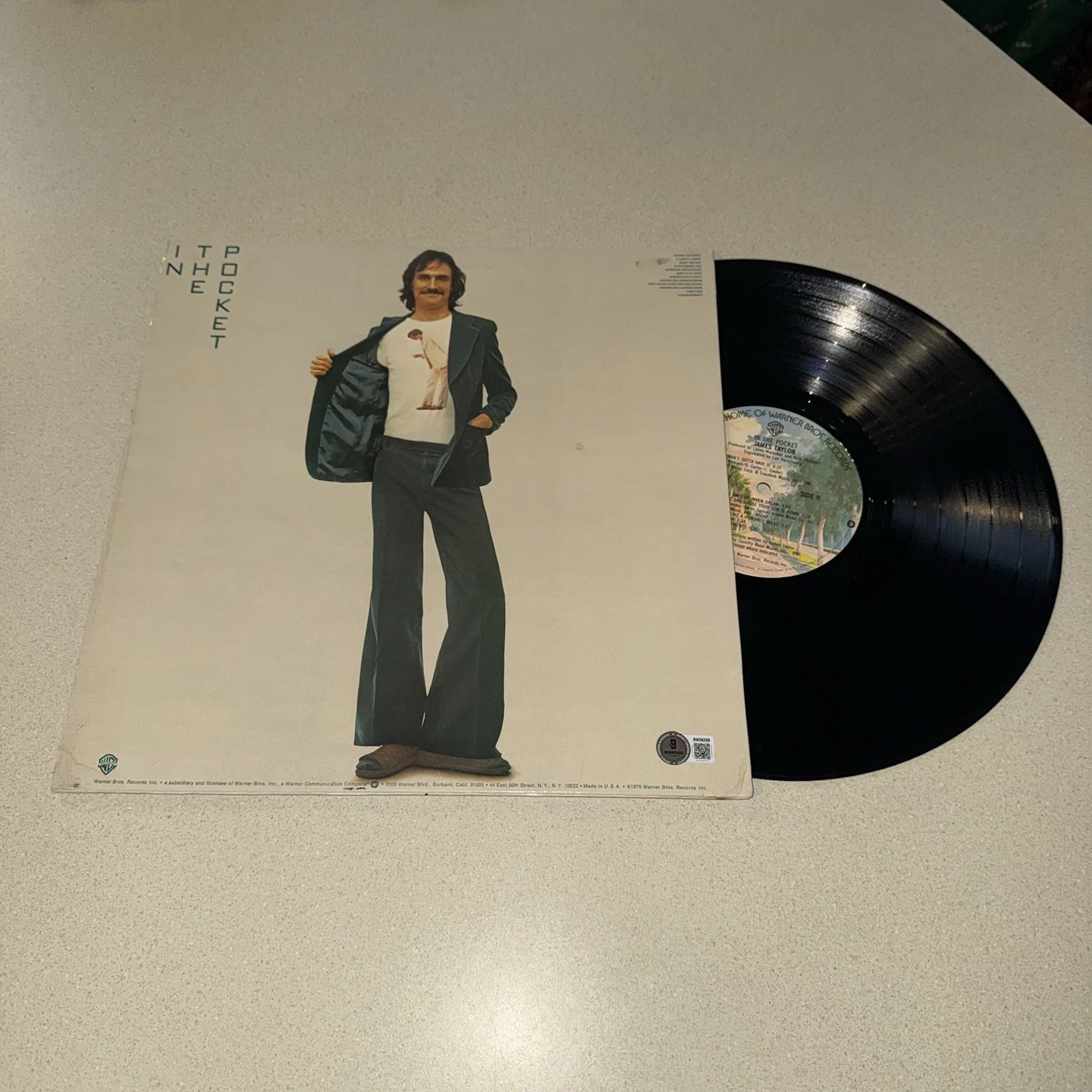 SINGER JAMES TAYLOR signed autographed IN THE POCKET ALBUM BECKETT BAS COA, image 2