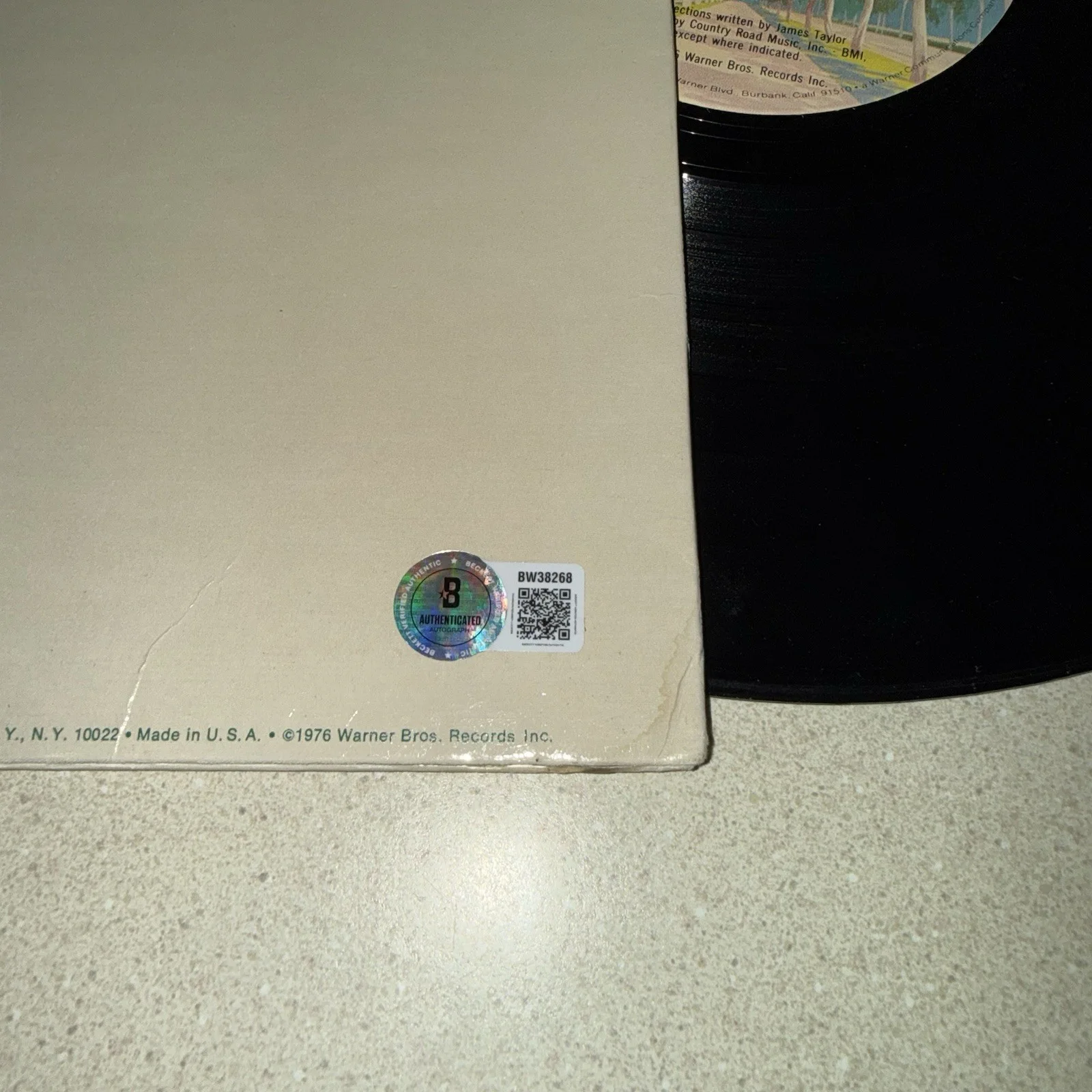 SINGER JAMES TAYLOR signed autographed IN THE POCKET ALBUM BECKETT BAS COA, image 3
