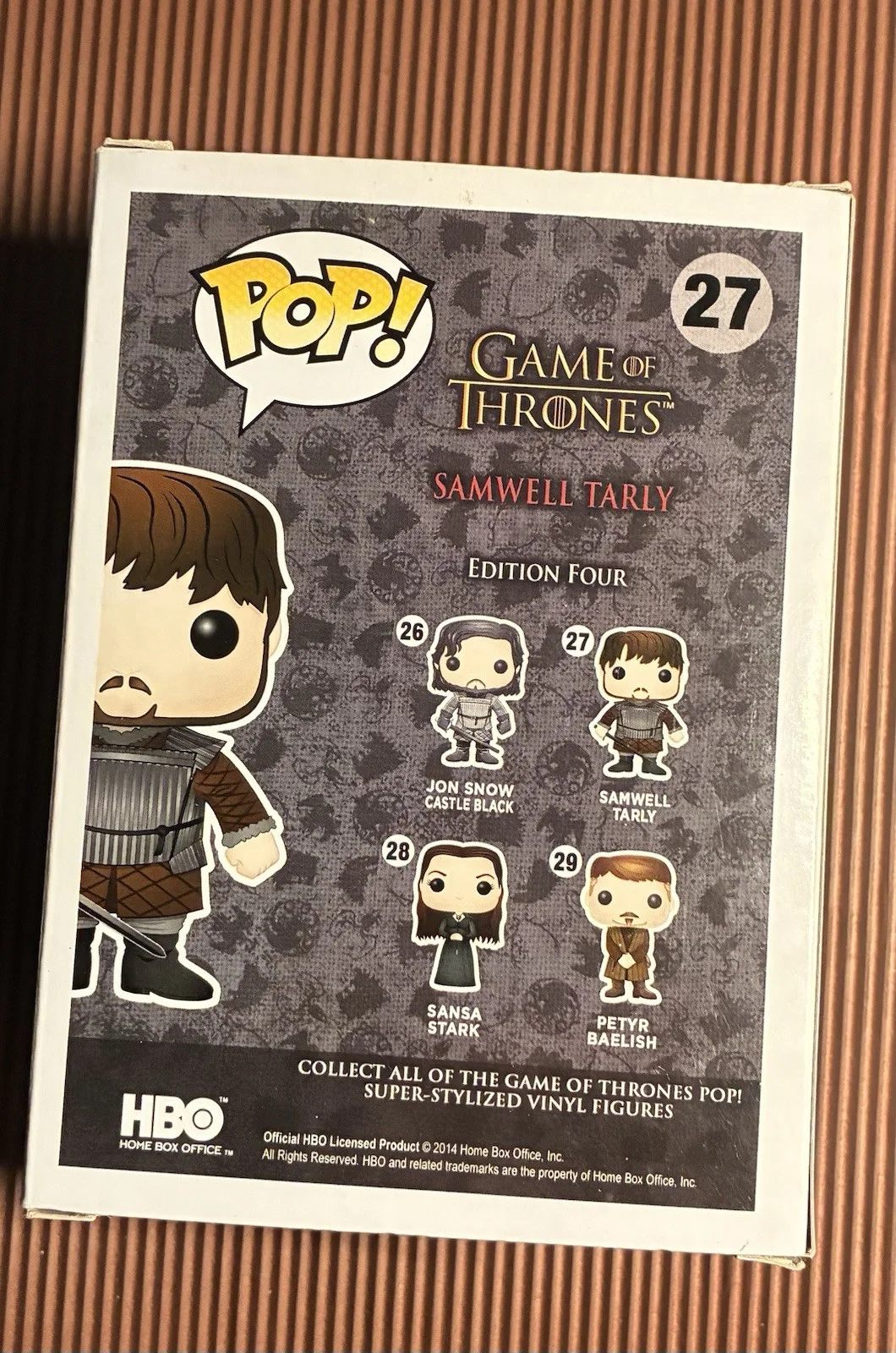 John Bradley ‘Game Of Thrones’Signed Funko ‘Samwell Tarly’ JSA&Beckett Free Ship, изображение 3