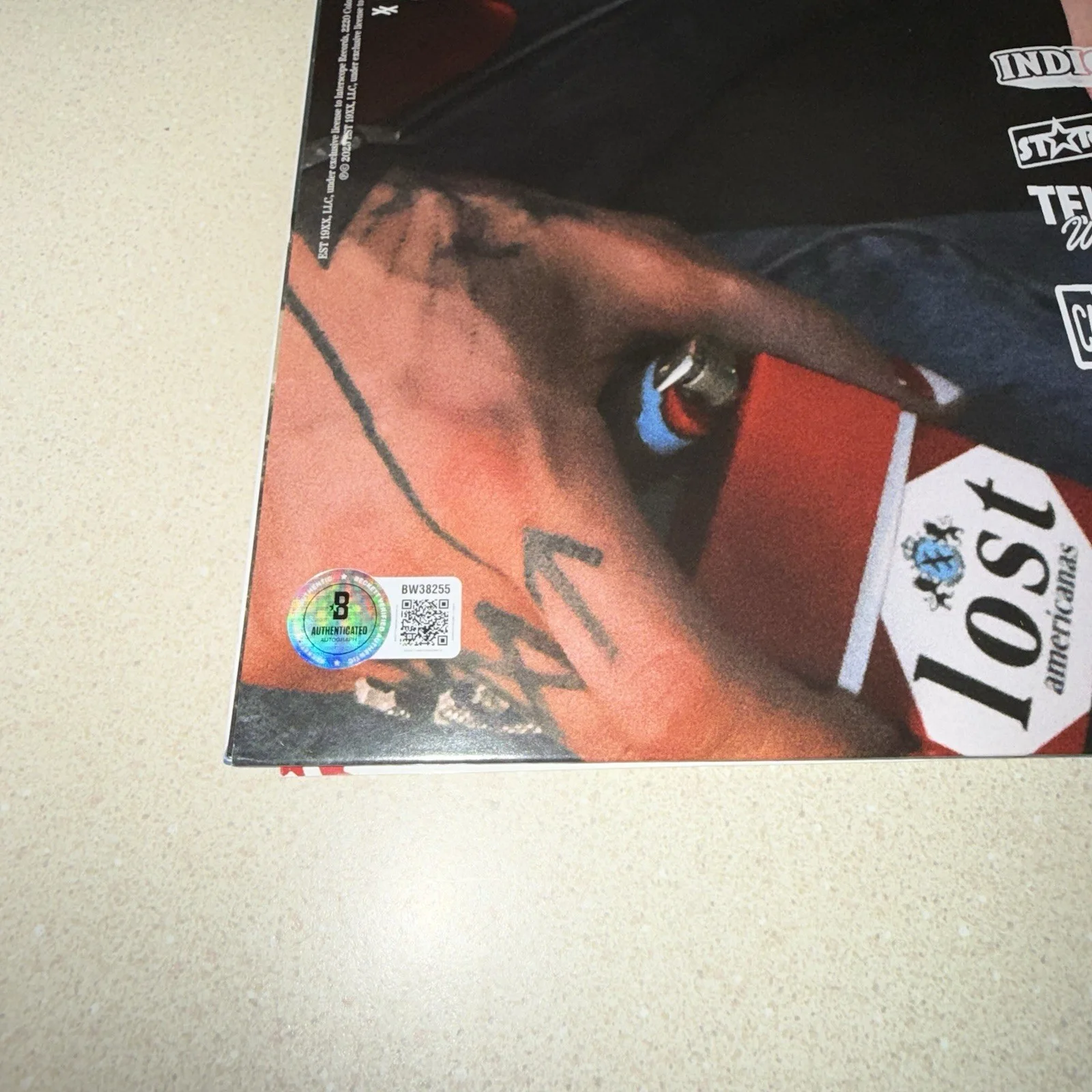 MGK MACHINE GUN KELLY signed autographed LOST AMERICANA VINYL ALBUM BECKETT COA, изображение 4