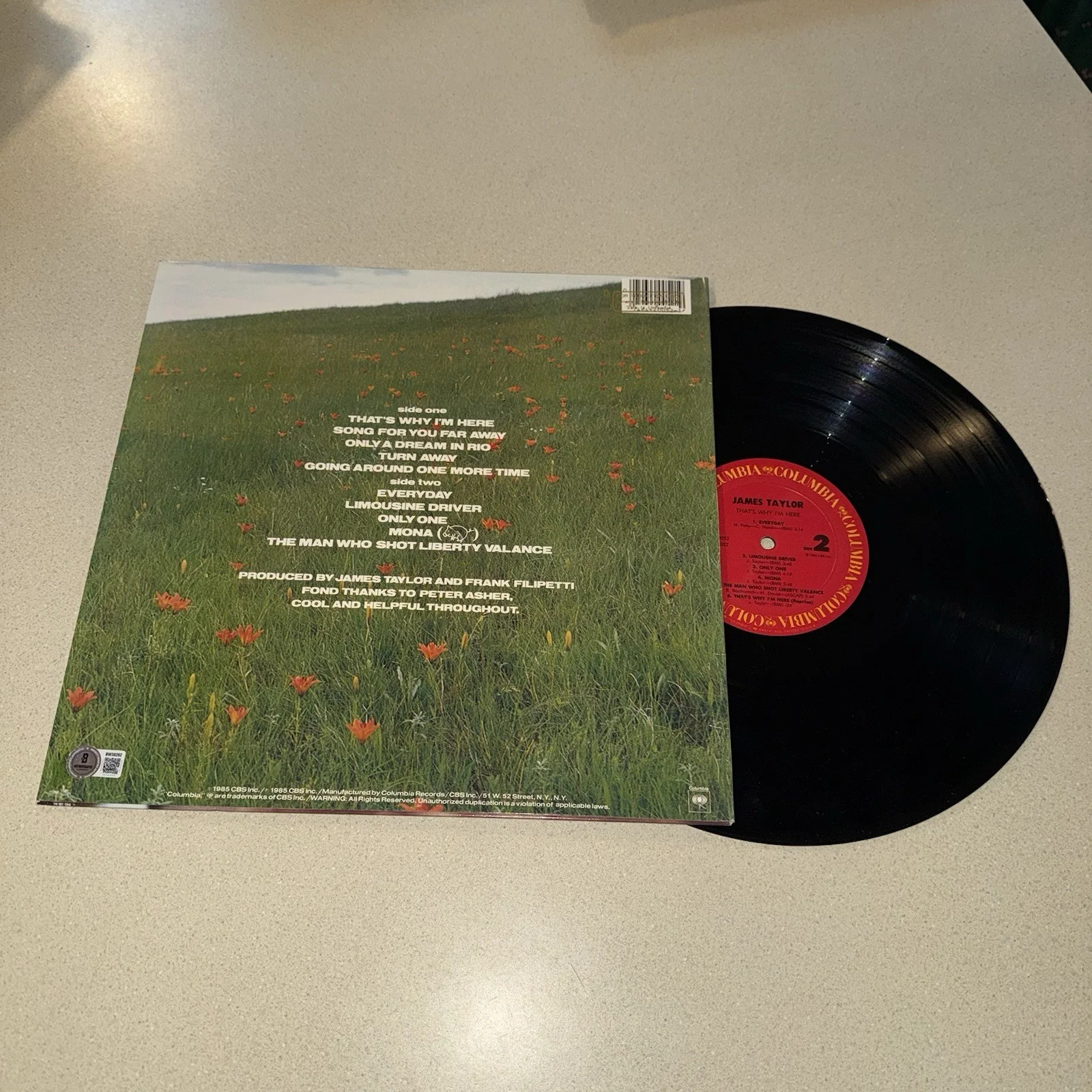 SINGER JAMES TAYLOR signed autographed THAT'S WHY I'M HERE ALBUM BECKETT BAS COA, изображение 2