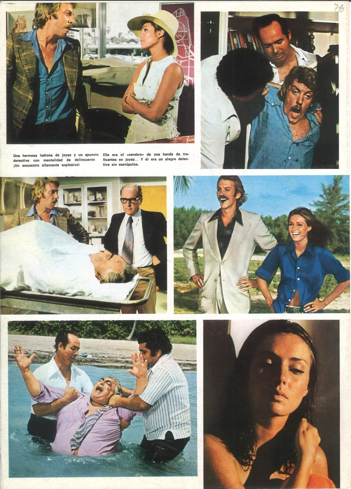 FRIA COMO UN DIAMANTE (1) / ORIGINAL SPANISH PRESS SHEET / JENNIFER O'NEILL, изображение 3