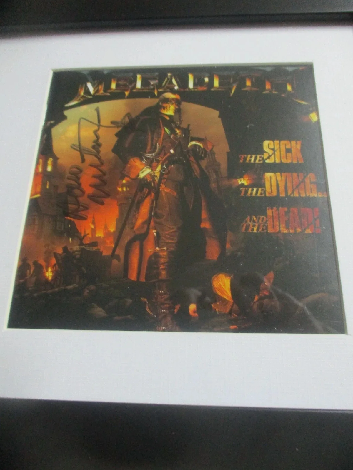 DAVE MUSTAINE MEGADETH AUTHENTIC AUTOGRAPHED/SIGNED CD INSERT, изображение 4