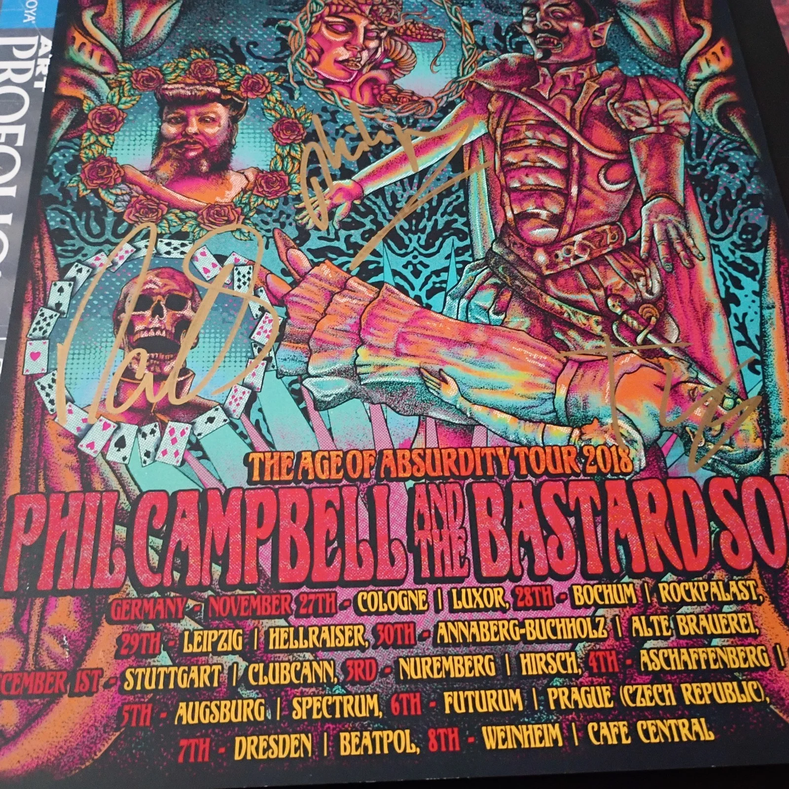 Phil Campbell & The Bastard Sons Signed Poster Motorhead, image 3