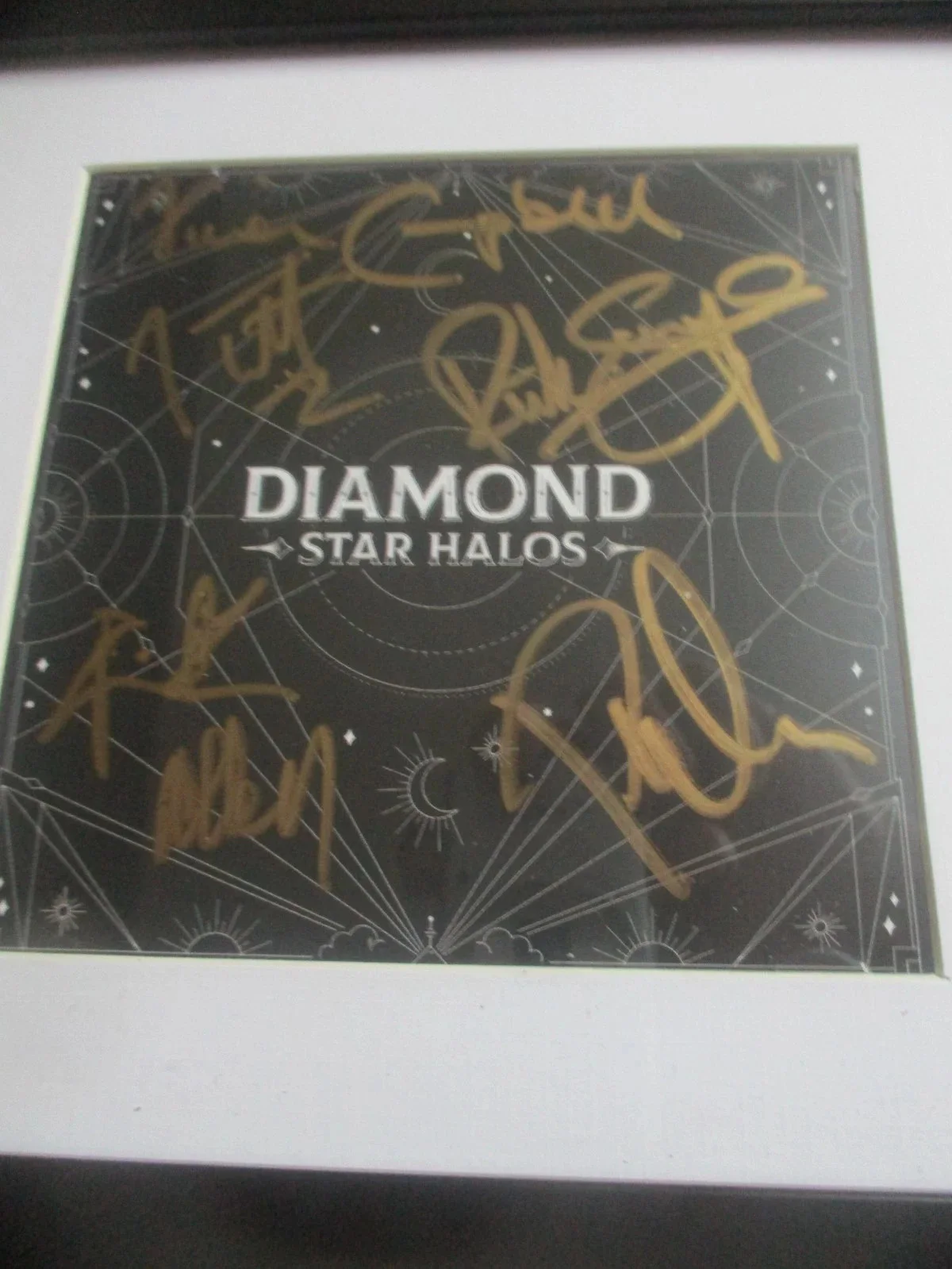 DEF LEPPARD AUTHENTIC AUTOGRAPHED/SIGNED DIAMOND STAR HALOS CD INSERT, image 3